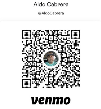 Venmo QR code for @AldoCabrera